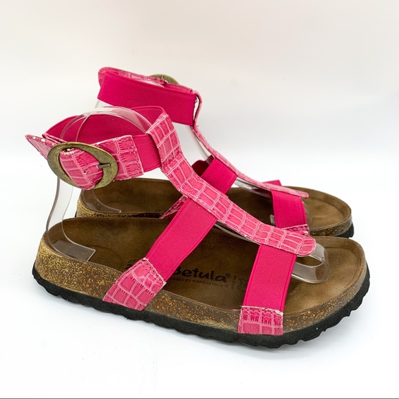 Birkenstock Shoes - BIRKENSTOCK Betula pink ankle strap sandals, 6.